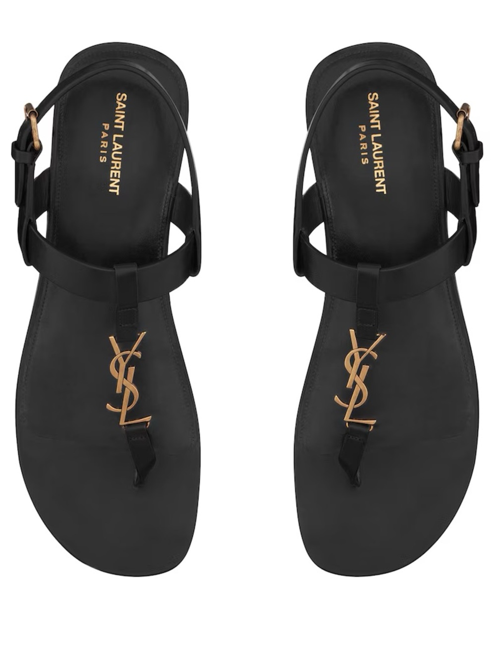 SAINT LAURENT
Leather Cassandra Sandals - Size 40
